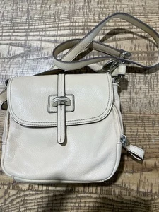 New Leather Crossbody Tignanello Creme Brulee - Picture 1 of 8
