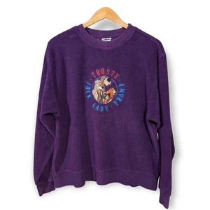 90s Lady and The Tramp Disney Fleece Crewneck - Picture 1 of 4