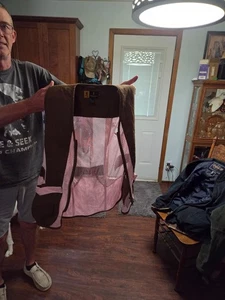 Browning Women's  Shooting Vest Pink and Brown mesh.  Good quality vest. - Picture 1 of 4