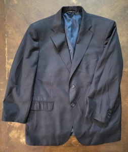Ermenegildo Zegna Blazer Mens 42S Navy Blue 100% Wool Saks Fifth Avenue Jacket - Picture 1 of 15