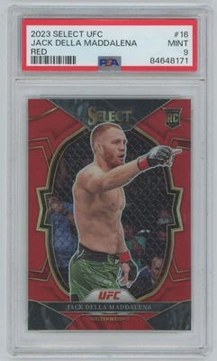 2023 panini select UFC rookie Red /175 psa10 Jack Della Maddalena #16 - Image 1 of 2