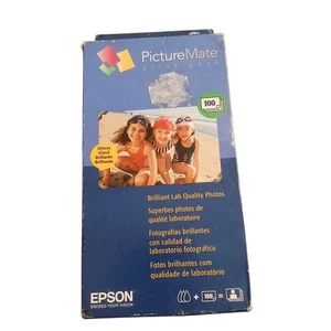 Cartucho paquete de impresión Epson T5570 Picture Mate + 100 hojas 4x6 selladas C13T557020 - Imagen 1 de 6