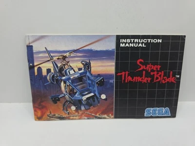 Super Thunder Blade Sega Mega Drive Video Game Manual ONLY - Image 1 of 2