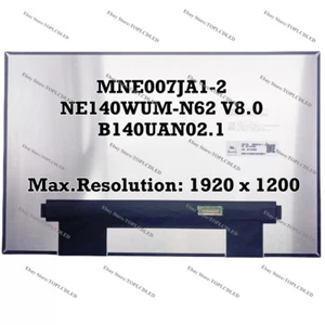 MNE007JA1-2 NE140WUM-N62 V8.0 B140UAN02.1 Neu 14"WUXGA Laptop Neu LCD Bildschirm - Bild 1 von 2