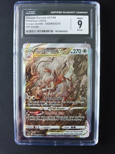 CGC 9 ERROR Hisuian Zoroark Vstar GG56/GG70 Full Art Crown Zenith - Pokemon TCG - Picture 1 of 2