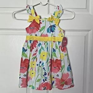 Nanette Floral Girls Size 4 Pleated Sundress Colorful Dress New - Picture 1 of 12