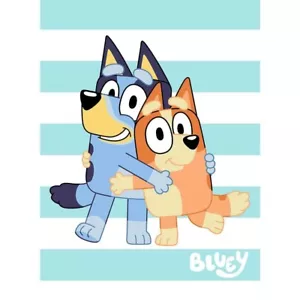 Bluey Bingo Hugs Baby Raschel Decke 40" x 50" - Bild 1 von 2