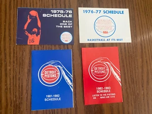 Four 1970s 1980s Chicago Bulls NBA Schedules - Picture 1 of 2
