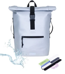 Rucksack Damen Fahrradrucksack A4 Laptop Plane Time Bag 13074 Metallic Silber +n - Bild 1 von 23