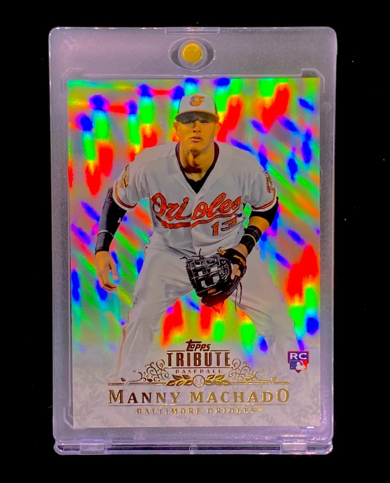MANNY MACHADO RARO REFRACTOR NOVATO RC Holo Paralelo - ORIOLES Foto 1 de 4