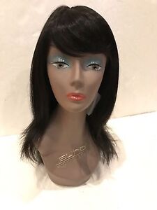 IMAN GORGEOUS LOCKS COLLECTION -"STUNNING STRAIGHT" LONG WIG- ALMOST BLACK