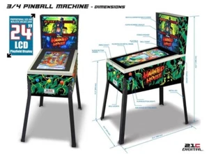 Flipper Pinball Machine 21C DIGITAL 3D Haunted House TOY SCOCK Sped. GRATUITA - Foto 1 di 14