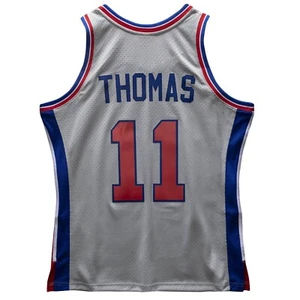 Detroit Pistons Mitchell & Ness #11 Isiah Thomas 1982-83 Swingman Jersey - Gray - Picture 1 of 5