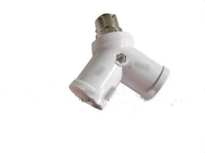 1/10X B22 socket base TO double E27 Adaptor Converter Bulb Holder Light Lamp led - Picture 1 of 1