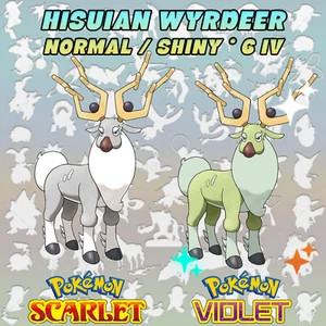 POKEMON ESCARLATA VIOLETA ◡ WYRDEER ✡ BRILLANTE/NORMAL 6 IV MARCA ALFA - Imagen 1 de 5
