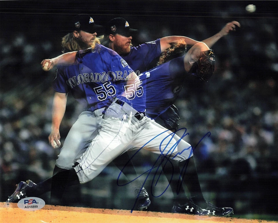 JON GRAY signed 8x10 photo PSA/DNA Colorado Rockies Autographed - Image 1 of 1