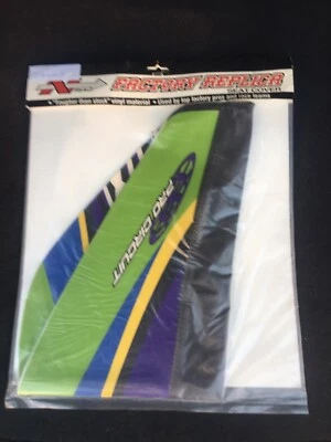 Cubierta de asiento Kawasaki KX125/250 Pro Circuit réplica de fábrica estilo N 1994-97 Foto 1 de 3