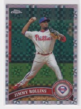 2011 Topps Chrome XFractor Refractor Jimmy Rollins #117 TS1