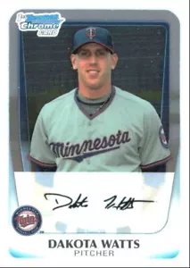 2011 Bowman Chrome Prospects Dakota Watts 1 Minnesota Twins #BCP154 - Picture 1 of 2