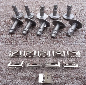 10x VAUXHALL ENGINE UNDERTRAY CLIPS SPLASHGUARD SHIELD BOTTOM COVER FASTENER - Picture 1 of 5