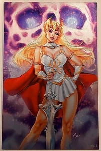 Skyline #2 She-Ra Cosplay Embossed METAL Virgin Variant-Chatzoudis GC1 #1/1 - Picture 1 of 3