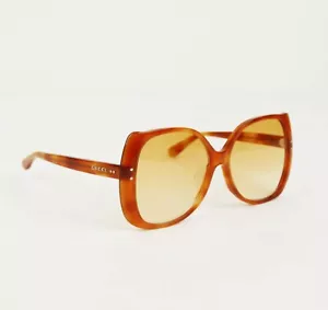 Gucci große Sonnenbrille orange Schildpatt Acetat mit Logo 558391 2276 - Bild 1 von 5
