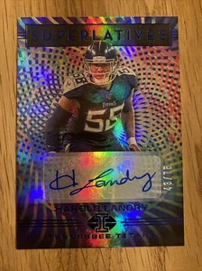 Harold Landry /75 Auto BLUE Superlatives 2020 Illusions #SU29 TITANS Signature - Bild 1 von 4