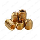 Brass Hex Socket Set Screws Cup Point Grub Screws DIN916 M2 M3 M4 M5 M6 M8 M10