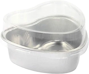 Disposable Colored Aluminum Mini Heart Shaped Cake Pans W/Lid - Heart Shaped Foi - Picture 1 of 6