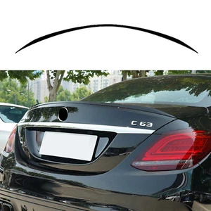 Rear Trunk Spoiler Lip For Benz C Class W205 C180 C200 C43 C63 15-21 Gloss Black - Picture 1 of 8
