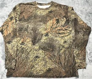 Mossy Oak Game Winner Men’s Camo Long Sleeve T-Shirt Size L 100% Cotton Hunting - Picture 1 of 8