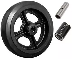 Caster Scheune - 8"" x 2"" Einspritzguss Gummi AUF GUSSEISEN Stahlrad - 600 LBS Kappe - Bild 1 von 3
