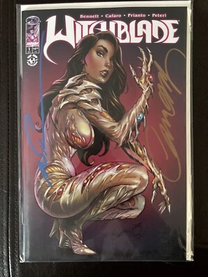 Witchblade #1. J Scott Campbell Cover SIGNED BY CAMPBELL AND SILVESTRI - Image 1 of 3