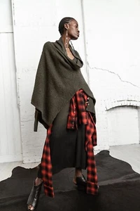 Nicholas K red plaid midi shirtdress L - Picture 1 of 7