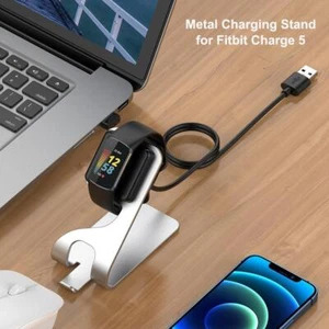 Watch Charging Dock for Fitbit Luxe/Fitbit Charge 5 Stand Racks (Silver) - Zdjęcie 1 z 7
