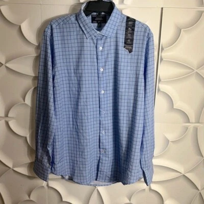 NEW REPORT COLLECTION premium performance stretch button up sz 16.5.   (91) - Image 1 of 3