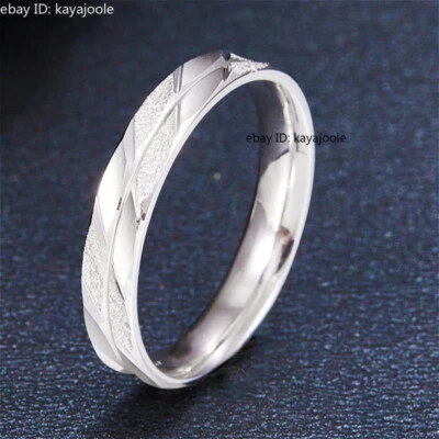 Pure Platinum 950 PT950 3.5mm Wide Men Women Band Rings US Size 5-10 3.6-6.0g - Image 1 of 4