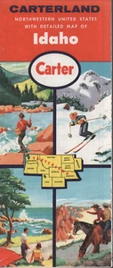 1960 Carter Road Map: Idaho NOS - Picture 1 of 1
