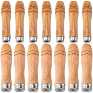 Pndeyo Wooden File Handle with Strong Metal Collars 20pcs 10pcs Medium Wooden... - Picture 1 of 7