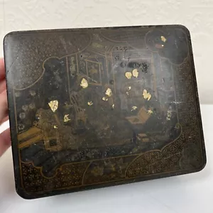 Antique Japanese Lacquer Box - Picture 1 of 9
