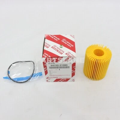 Lexus GS350 GX460 IS350 RC300 OEM Genuine Oil Filter Element Kit 04152-31080 - Image 1 of 2