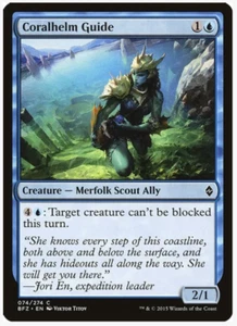 Magic the Gathering Cartas Guía Coralhelm (x4) JUEGO Batalla por Zendikar - Imagen 1 de 1