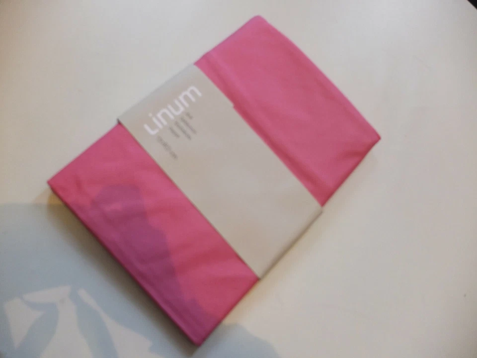 * LINUM beschichtete Runde 170cm Tischdecke geölt 100% Baumwolle NEU Rosa - Bild 1 von 4