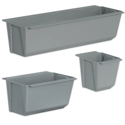 Geli EASY Blumentopf Pflanzgefäß für Europaletten Hellgrau - Bild 1 von 4