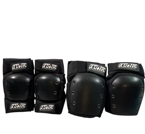Pro-Tec Skateboard Knie- und Ellenbogenschoner Set klein schwarz Jugend Schutzausrüstung - Bild 1 von 4