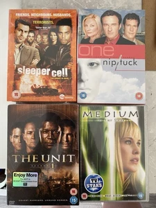 New Sealed. DVD Box Sets. Nip Tuck, Sleeper Cell, Medium, The Unit - Picture 1 of 2
