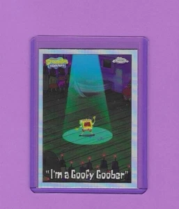 2025 Topps Chrome SpongeBob I'm a Goofy Goober #65 Silver Refractor - Bild 1 von 2