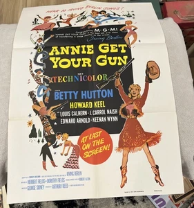Póster de la película Annie Get Your Gun 19” X 27” 1950 Loew’s Betty Hutton Irving Berlín - Imagen 1 de 5
