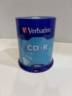 Verbatim 94554 CD-R 700 MB/80 min Recordable Disc - Silver (100/PK) New - Image 1 of 2