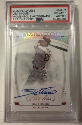 Flawless Momentous Jim Thome 2023 automático 13/25 #MA-JT Foto 1 de 2